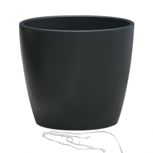 Cover Pot: Buff Black (221BB29 - 29 x 29 x 25cm)