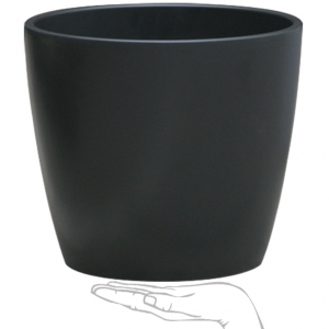 Cover Pot: Buff Black (221BB35 - 35 x 35 x 29cm)