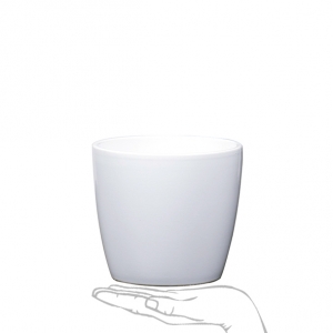 Cover Pot: Gloss White (221GW17 - 18 x 18 x 15cm)