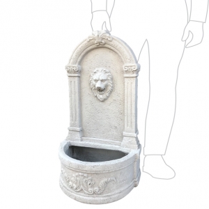 Lion Fountain 41x28x72cm