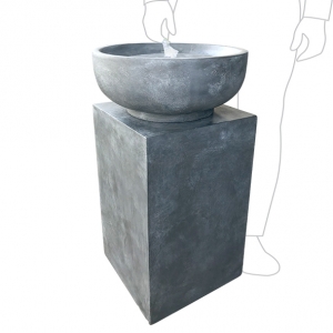 Block & Bowl Fountain 48x84cm